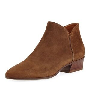 Aquatalia Faydell 30mm Brown Suede Leather Ankle Boots size 9
